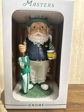 Masters Golf Gnome Figurine and Jute bag